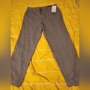 NWT Bar III Men's Monochrome Check Pants Soze 34x29